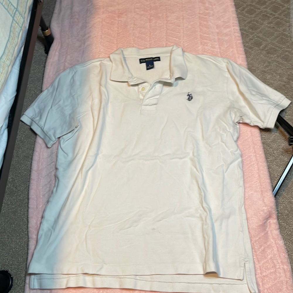 Polo White Collar Shirt Large